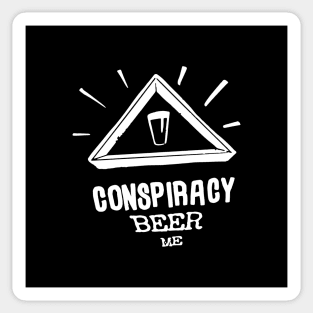 Conspiracy Beer Me Logo Sticker